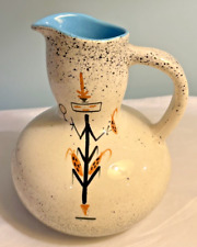 Vintage Loma of Arizona Southwest Style Ceramic Pitcher MCM Splatter picture