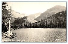c1940's Bear Lake Estes Park Colorado CO Sanborn RPPC Photo Vintage Postcard picture