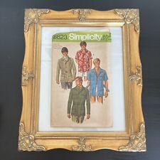 Vintage 1970s Simplicity 8823 Teen-Boy’s Shirt-Jacket Sewing Pattern 16 33.5 CUT picture