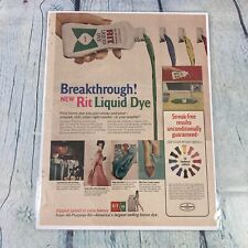 1967 Rit Liquid Dye Vintage Print Ad/Poster Promo Art Fashion Magazine Page picture