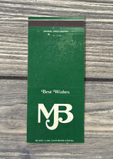 Vintage Best Wishes MJB Melvin J Blum Music Co Matchbook Cover Advertisement B picture