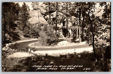 RPPC Postcard~ Spiral Curve On Iron Mountain Road~ Black Hills, South Dakota picture