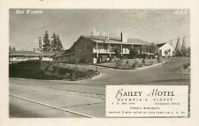 Olympia Washington~Bailey Motel~Best Western~US 99~1950s Real Photo~RPPC picture