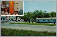 Champlain NY Chalet Motel Route 9 Insterstate 87 c1963 Postcard picture