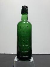 Vintage Bottle Fleet’s Flagon Green Embossed Barrett’s Cap - 9” picture