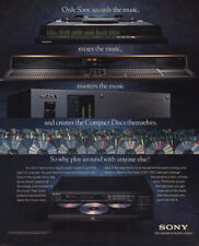 1991 Sony Compact Disc Player: Records the Music Vintage Print Ad picture