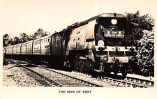 Broadstairs UK~Main of Kent Train~Railway Engine~Valentine Real Photo Postcard picture