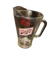 Vintage Retro Schlitz Beer The Beer That Made Milwaukee Famous Glass Pitcher picture