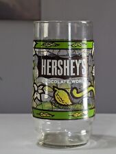 HERSHEY'S Vintage 1980's  Chocolate World  Cacao Pod Collectible Glass picture