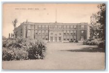 c1940 High School Exterior Ground Beverly Massachusetts Vintage Antique Postcard picture