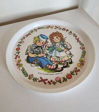 Vintage 1969 Raggedy Ann Raggedy Andy Plate Oneida Deluxe picture