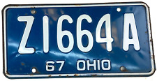Ohio 1967 Old License Plate Garage Car Auto Tag Man Cave Z1664 A Vintage Decor picture
