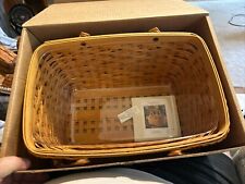 Longaberger 2000 Founder’s Market Basket Handwoven  New Unused In Box picture
