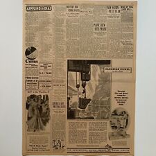 Daily Colonist Vintage Newspaper Page, Victoria, BC 1936 June 2 Pages 11 + 12 picture