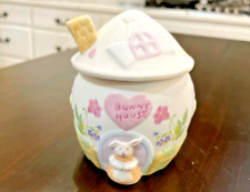 Easter Bunny Egg House W/ Lid 4.5