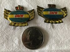 Lot of 2 DMW Motorcycle Holland Dutch VTG Stickpins Pin Pinback #37382 picture