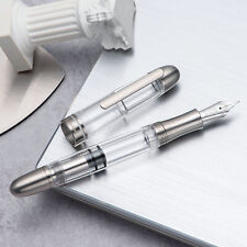Asvine P36 Titanium Fountain Pen Piston Filling, Bock EF/F/M/B Nib Acrylic Pen picture