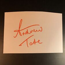 ANDREW TATE AUTHENTIC HAND SIGNED SIGNATURE AUTOGRAPH + COA picture