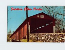 Postcard Fiddler's Elbow Covered Bridge Pennsylvania USA picture