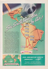 See South America by Air Pan American-Grace Panagra ad 1940 T picture