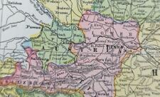 Vintage 1897 AUSTRIA Map 14