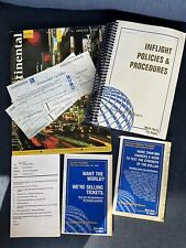 1998 Continental Airlines Employee Handbook Inflight Policies & Procedures MORE picture
