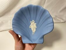 Vintage Wedgewood Collectors Society Blue Clamshell Shell Tray J1000 3772 picture