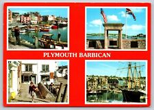 Postcard UK England Plymouth Barbican Sutton Pool Multiview  2T picture