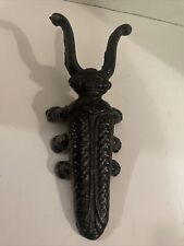 Vintage Cast Iron Beetle Scarab Boot Jack 10” picture
