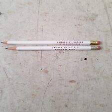 2 camberley Hotels Vtg Advertising Pencils used white United kingdom jj picture