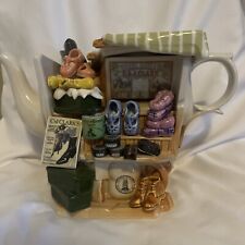 Rare Paul Cardew Design Ltd Edition Teapot Shoe Market Stall England Pre-owned picture