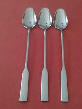 3 Oneida MODERN ANTIQUE Deluxe ICED TEA SPOONS Stainless Satin  picture