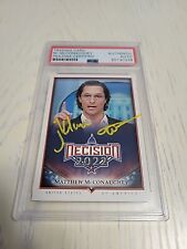 Decision 2022 Matthew McConaughey Autographed Signed Card PSA/DNA Encapsulated  picture