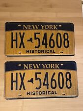 Pair Of New York Historical License Plates picture