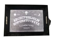 NEW Ouija Board Black White Halloween Serving Tray Goth Creepy Skull picture