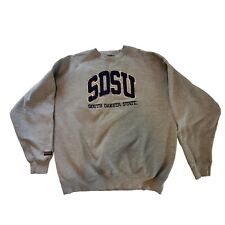 Vintage South Dakota State University Sweat shirt Grey SDSU Patch Crewneck XL  picture