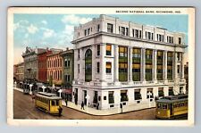 Richmond IN-Indiana, Second National Bank, Antique, Vintage Postcard picture