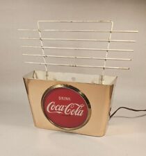 RARE VINTAGE 1950's MID CENTURY DRINK COCA COLA LIGHTED ADVERTISING SIGN SCONCE picture