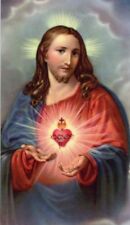 TWELVE PROMISES OF THE SACRED HEART - Laminated  Holy Cards.  QUANTITY 25 CARDS picture