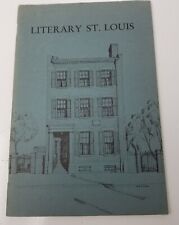 Literary St. Louis Pamphlet St. Louis University Landmarks Association picture