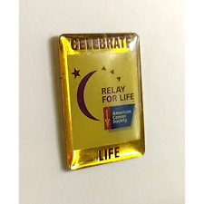 Celebrate Life Relay For Life American Cancer Society Hat Lapel Pinback Pin picture