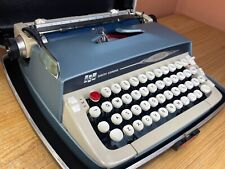 1966 Smith-Corona Galaxie II Working Elite Typewriter w New Ink Starmist Blue picture