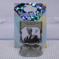 C2 Disney DLR LE 3000 Pin 60th Anniversary Diamond Countdown Silver Walt Quote picture