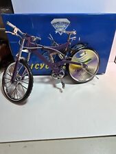 NIB NEW PURPLE Metal Bicycle Gas Lighter Bike Vintage Desktop Collectible WORKS picture
