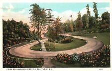Vintage Postcard 1926 Frank Boulevard Serpentine Circle Seattle Washington WA picture