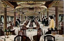Dining Saloon, Louis XVI, Steamer Commonwealth, Antique, Vintage c1910 Postcard picture