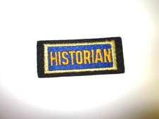 Vintage American Legion Historian Patch In Preowned Condition As Pictured. picture