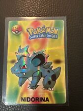 Nidorina #1340 Pokémon Vintage 90's Prism Vending Sticker Bandai Cardass 15 picture