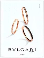 2022 Bvlgari Roma Print Ad B.ZERO1 18k Rose Gold Bracelets Black Ceramic Diamond picture