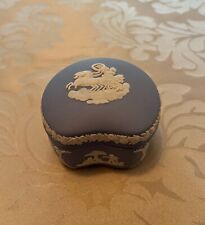 VINTAGE Neoclassical Blue Jasperware Trinket/Jewelry Box by Wedgewood picture
